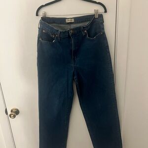 Madewell Blue Flare Wide Leg Jeans